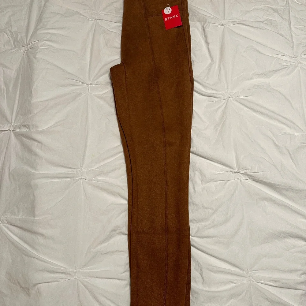 SPANX Faux Suede Leggings - Petite - Picture 4 of 4